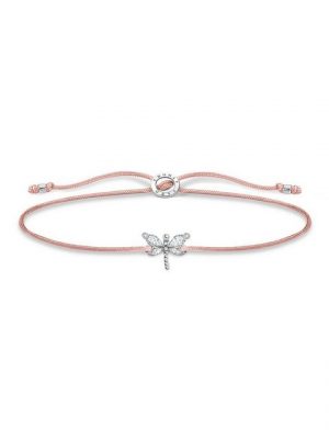 THOMAS SABO Armband "LS118-401-19 Armband Damen Libelle Weiße Steine Silber"