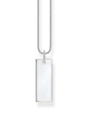 THOMAS SABO Kette mit Anhänger mit Gravur "KE2141-001-21 Halskette mit Anhänger Damen Tag Sterling-Silber"