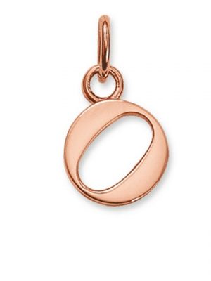 THOMAS SABO Kettenanhänger "PE602-415-12 Ketten-Anhänger Buchstabe O Silber Rosé Vergoldet"