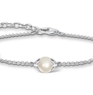 THOMAS SABO Perlenarmband "Thomas Sabo Armband A1978-167-14-L19V Silber Perle"