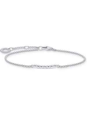 THOMAS SABO Perlenarmband "Thomas Sabo Damen-Armband A2001-001-21-L19v Silber"