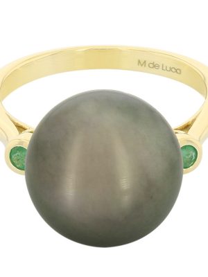 Tahitiperlen-Goldring (M de Luca)