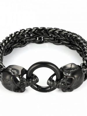 Tribal Spirit Steel Armband "Herrenarmband Skulls"