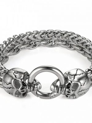 Tribal Spirit Steel Armband "Herrenarmband Skulls"