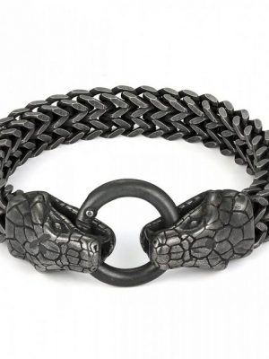 Tribal Spirit Steel Armband "Herrenarmband Snakebite"