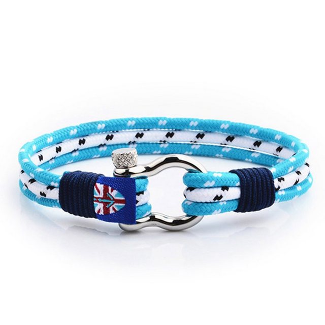 UNIQAL.de Armband "Maritime Armband aus Segeltau "FLUNDER" nautics, Schäckel verschluss" (Edelstahl, Segeltau, Casual nautics style, handgefertigt) UNIQAL.de Armband "Maritime Armband aus Segeltau "FLUNDER" nautics, Schäckel verschluss" (Edelstahl, Segeltau, Casual nautics style, handgefertigt)