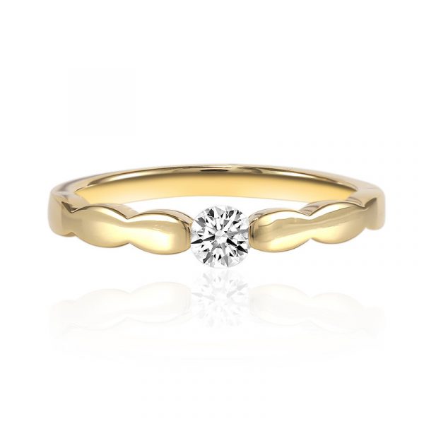 VS2 (G) Brillant-Goldring (adamantes [!])