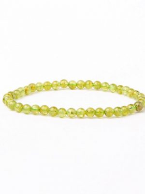 Vascavi Armband "Peridot Edelstein", Made in Germany, Naturstein, Chakrastein, 6 mm