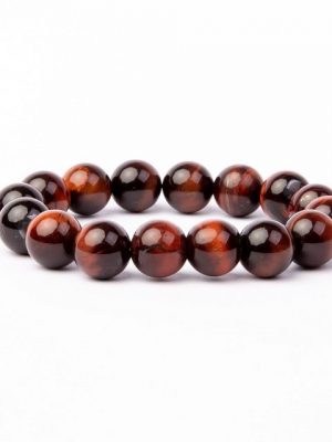 Vascavi Armband "Tigerauge Perlenarmband", Made in Germany, Naturstein, Chakrastein, 6 mm oder 8 mm oder 12 mm, Tiger Eye, Edelstein