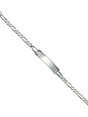 Vivance ID Armband "925/- Sterling Silber Schild", Identitätsarmband