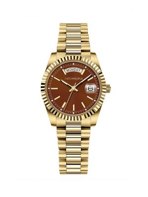 Watchpeople Damenuhr Brown Sugar Stella WP BSL080-01 Edelstahl