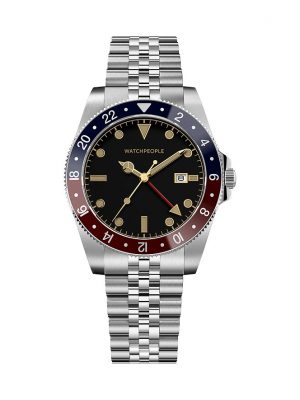 Watchpeople Herrenuhr Brown Sugar Flat Iron GMT WP BSG022-01 Edelstahl