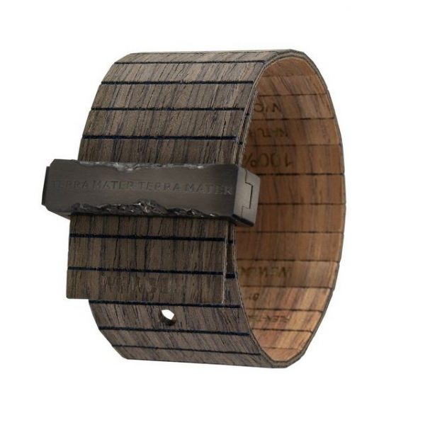 WeWOOD Armband "TALIA BLACK NUT GUN"