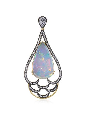 Welo-Opal-Goldanhänger (AMAYANI)