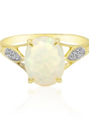 Welo-Opal-Goldring (Adela Gold)