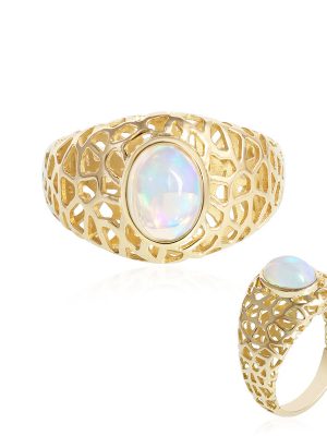 Welo-Opal-Goldring (Ornaments by de Melo)