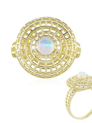 Welo-Opal-Goldring (Ornaments by de Melo)