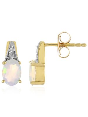 Welo-Opal-Silberohrringe