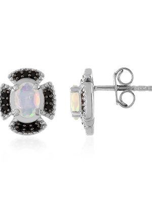 Welo-Opal-Silberohrringe