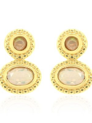 Welo-Opal-Silberohrringe