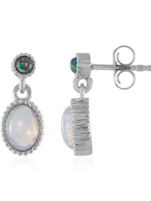 Welo-Opal-Silberohrringe