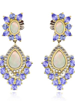 Welo-Opal-Silberohrringe (Dallas Prince Designs)