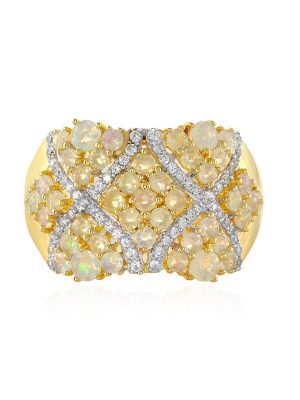 Welo-Opal-Silberring