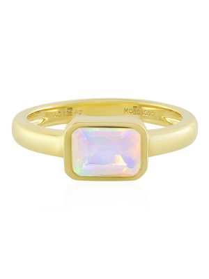 Welo-Opal-Silberring (MONOSONO COLLECTION)