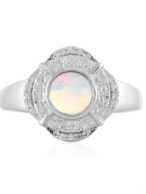 Welo-Opal-Silberring (MONOSONO COLLECTION)