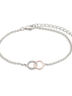 XENOX Armband "XS2932R Armband Damen Happy Hour Kreis Zirkonia Silber Rosé"