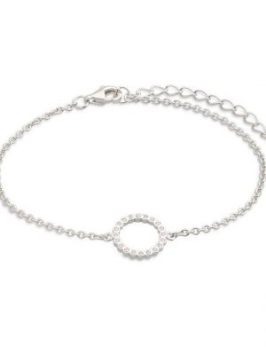 XENOX Armband "XS2934 Armband Damen Happy Hour Kreis Zirkonia Silber 18,5 cm"