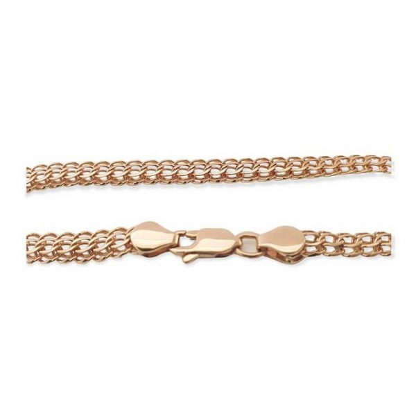 Zolotoy Armband "Armkette 585er Rotgold Handgefertigt ARM485R 14K Gold Anfertigung" (1-tlg., inkl. Schmuckbox), Goldschmuck für Damen & Mädchen