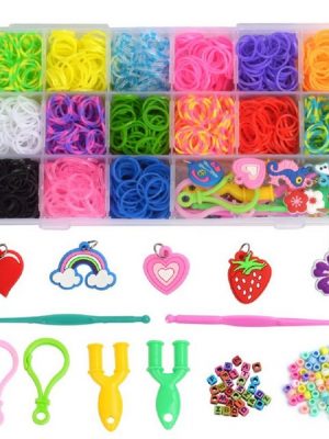 autolock Armband Set "Loom Bänder Set Kinder,Premium-Gummiband Halskette Armband Making Kit, DIY Band Schmuck für Kinder, Spielzeug für 5, 6, 7, 8, 9 Jahre alte Kinder Jungen und Mädchen, Geschenk-Box, spezielles Zubehör, verbessern Sie Ihre Fähigkeiten"