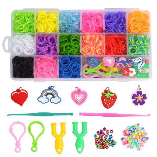 autolock Armband Set "Loom Bänder Set Kinder,Premium-Gummiband Halskette Armband Making Kit, DIY Band Schmuck für Kinder, Spielzeug für 5, 6, 7, 8, 9 Jahre alte Kinder Jungen und Mädchen, Geschenk-Box, spezielles Zubehör, verbessern Sie Ihre Fähigkeiten"