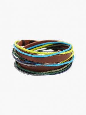 axy Lederarmband "axy Wickelarmband Lederarmband Damen Herren", ECHT Leder Armband Leather Bracelet!Surferarmband Schmuck