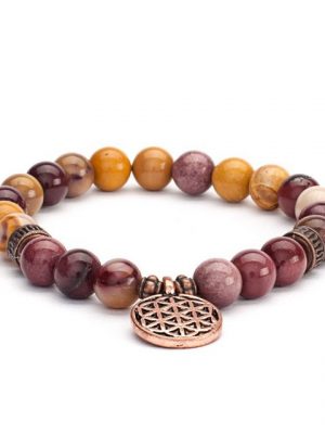 bodhi Perlenarmband "Mala Armband mit Dotterstein, Modeschmuck"