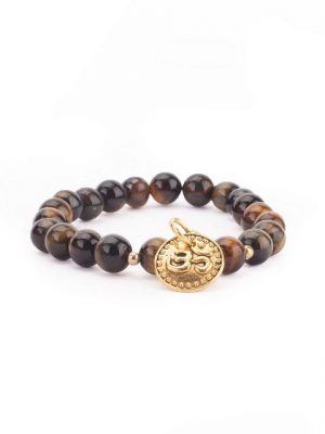 bodhi Perlenarmband "Mala Armband mit Tigerauge, Modeschmuck"