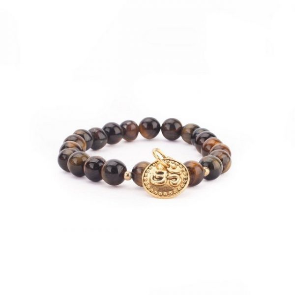 bodhi Perlenarmband "Mala Armband mit Tigerauge, Modeschmuck"