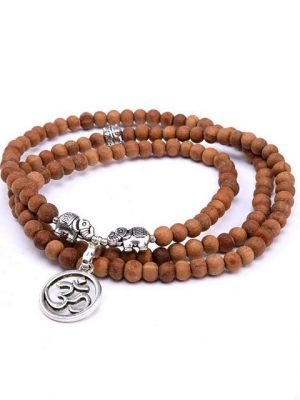 bodhi Wickelarmband "Mala Wickel-Armband aus Holz mit Sandelholz-Duft, Modeschmuck"