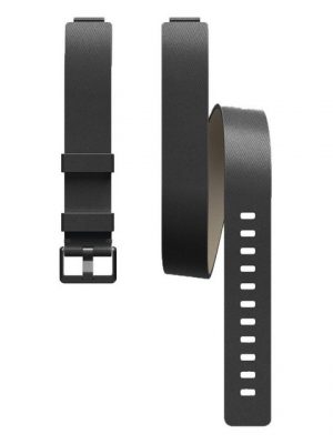 fitbit Smartwatch-Armband "Luxe Horween Leather Double Wrap Black"
