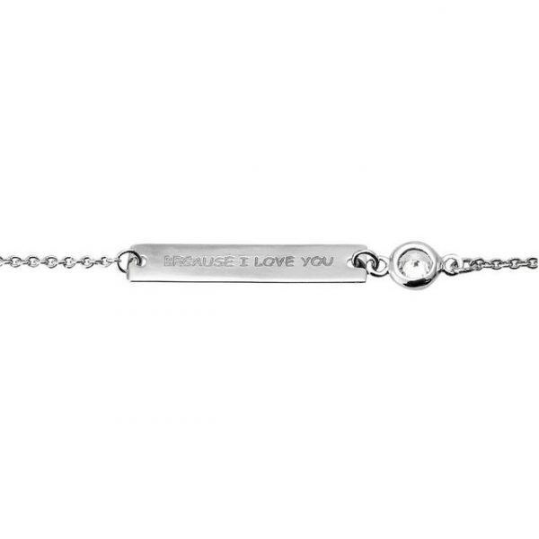 goldmaid Armband, 925/- Sterlingsilber 1 Zirkonia