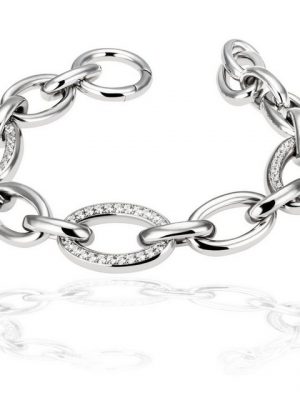 goldmaid Armband, 925 Sterlingsilber 156 Zirkonia weiß