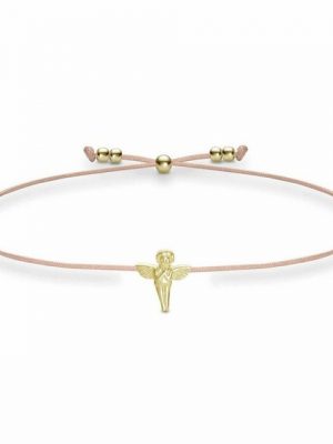 iz-el Armband "Armband Gold Engel - verstellbares Band", 925 Sterling Silber