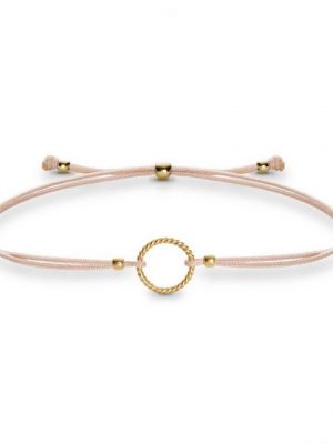 iz-el Armband "Armband Gold Kreis - CIRCLE OF LIFE GOLD", 925 Sterling Silber