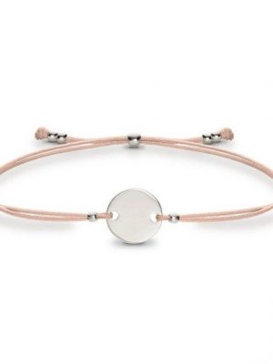 iz-el Armband "Armband Silber Plättchen - Polierter DOT", 925 Sterling Silber