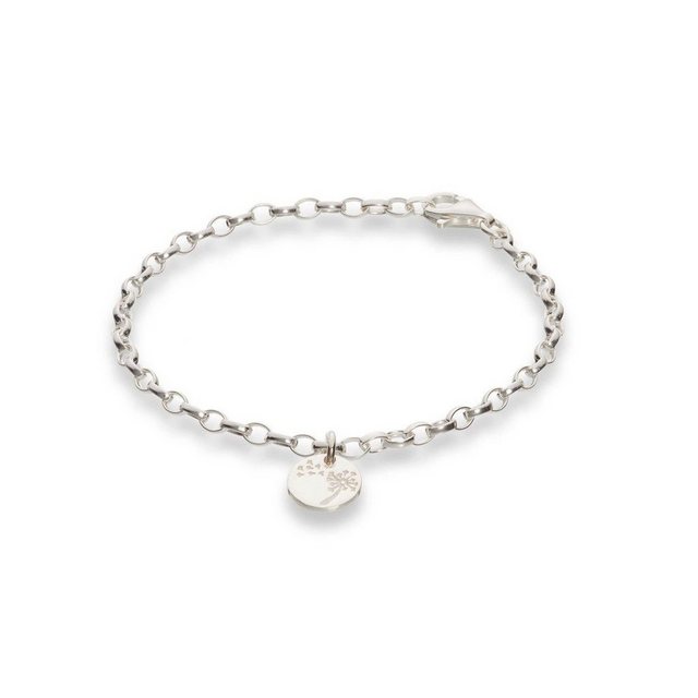 iz-el Armband “Armband Silber Pusteblume – Armkette Coin”, 925 Sterling Silber