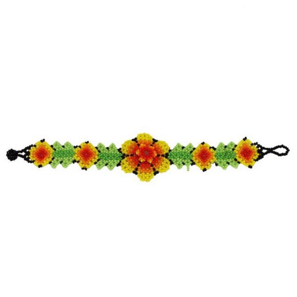 mitienda Armband "Armband Blüten gelb - Flor Huichol, Schmuck"