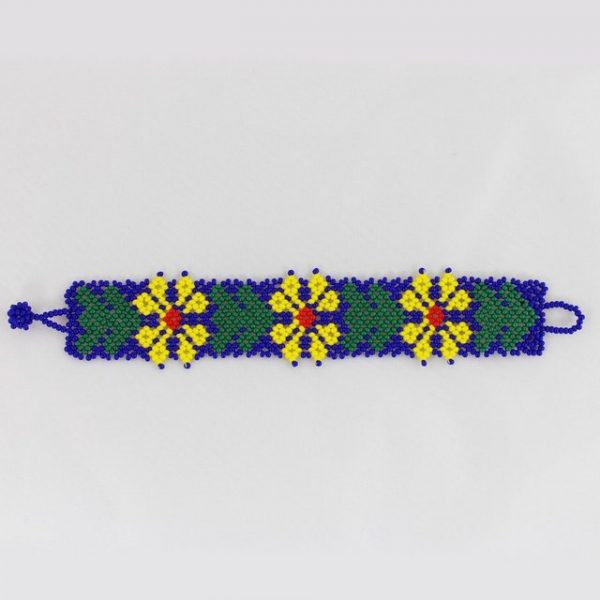 mitienda Armband "Armband blau - Flor Huichol, Schmuck"