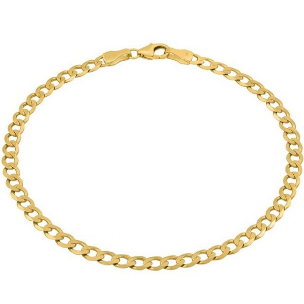 modabilé Goldarmband "Armband Panzerkette weit 3,9mm 333 Gold", Herren Armkettchen 19cm, Armkette 3,9mm 333er Gold