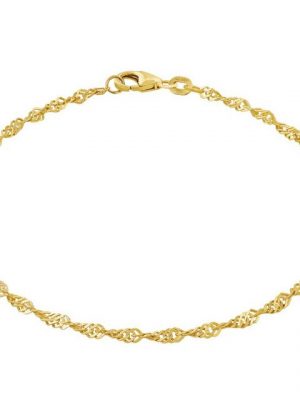 modabilé Goldarmband "Armband Singapurkette 2,2mm 585 Echtgold", Damen Armkettchen 18,5cm, Armkette, Made in Germany